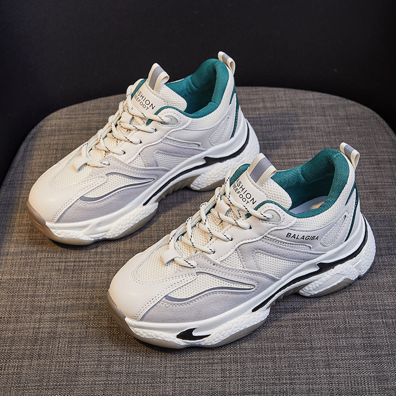 Thick-soled Casual Sports Shoes Korean Fashion Trendy White Shoes
