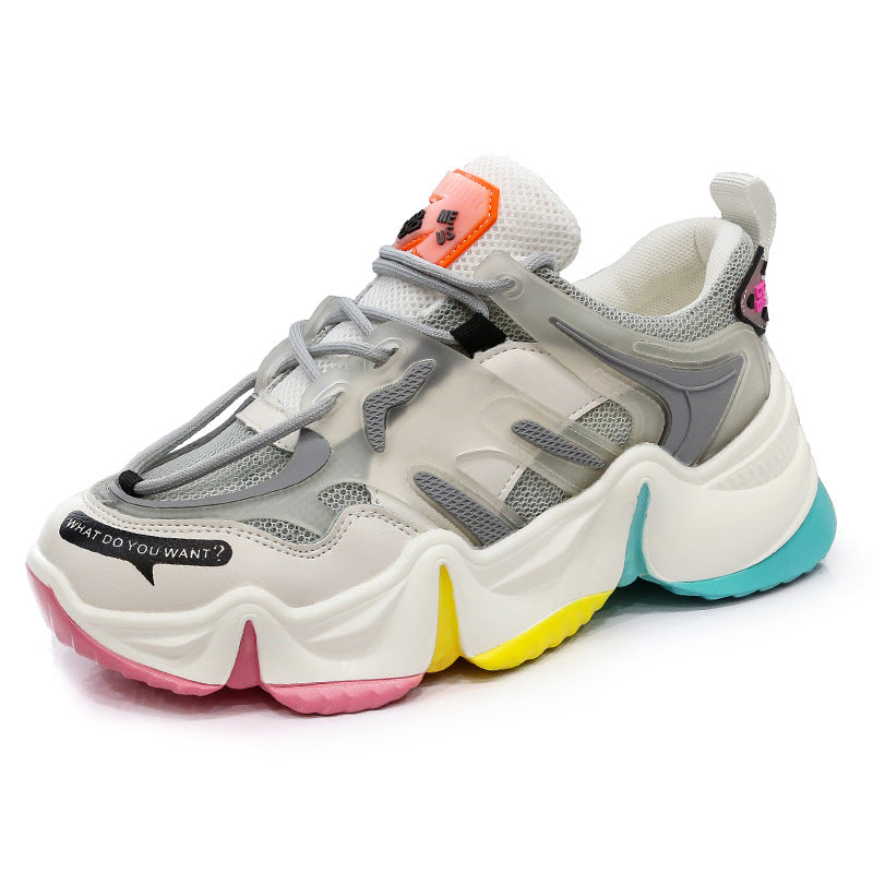 All-match thick bottom running shoes