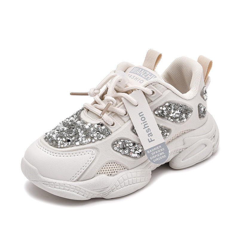 Spring New Running Shoes Girls Old Shoes Boys Sports Shoes Lightweight Student Shoes