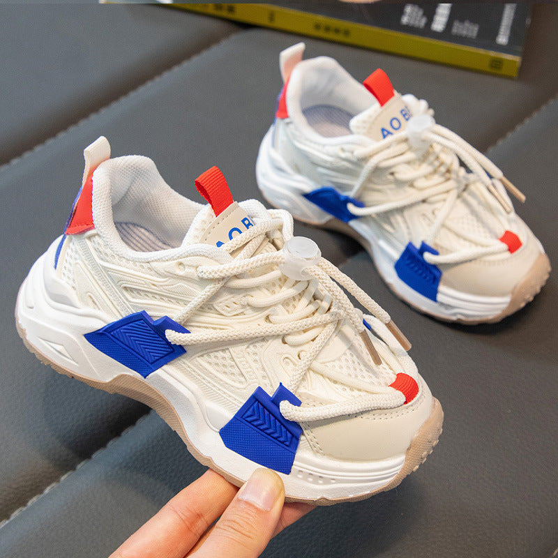 Children's Buckle Sports Mesh Shoes