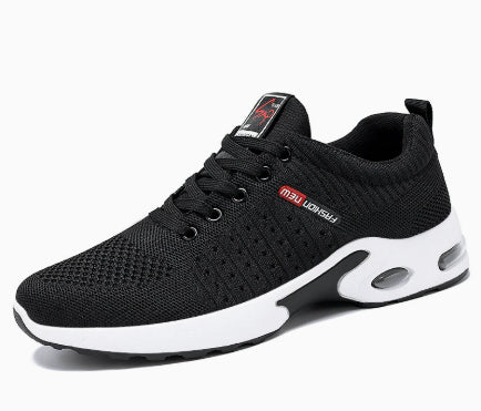 Non-Slip Lace-Up Running Shoes Korean Lightweight Casual Sports Shoes