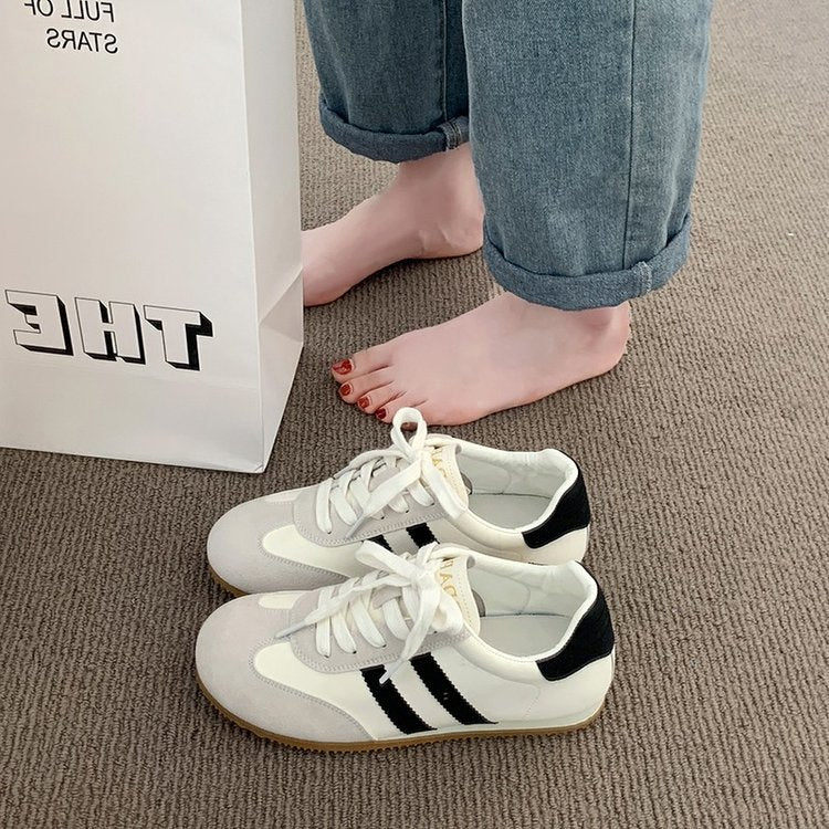 Satin Surface German Training Shoes Women's Breathable Casual Sports