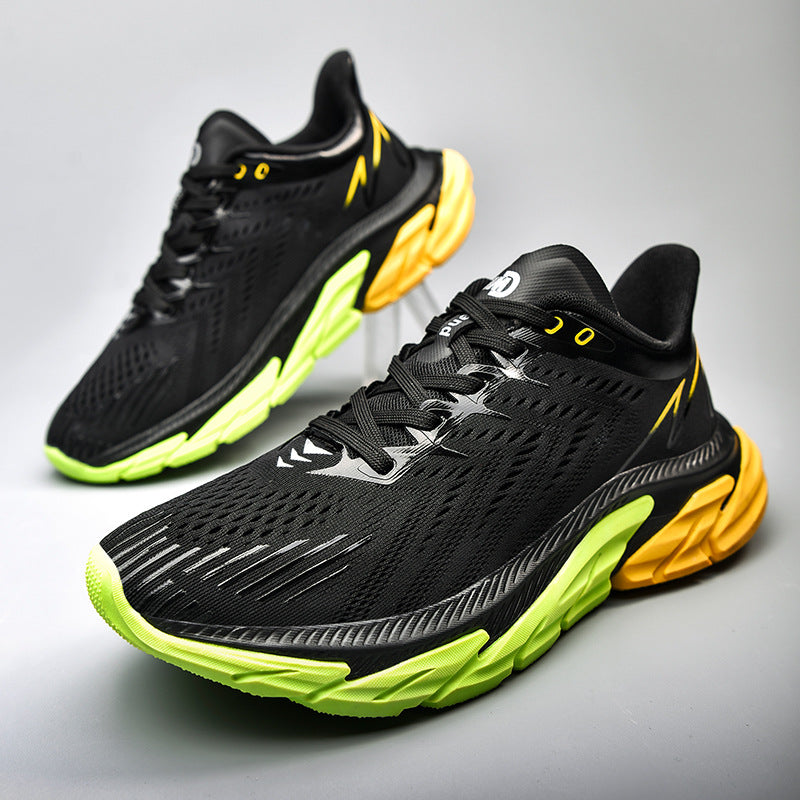Marathon Running Shoes Sports Students Breathable Ultra-lightweight Shock-absorbing Running Shoes