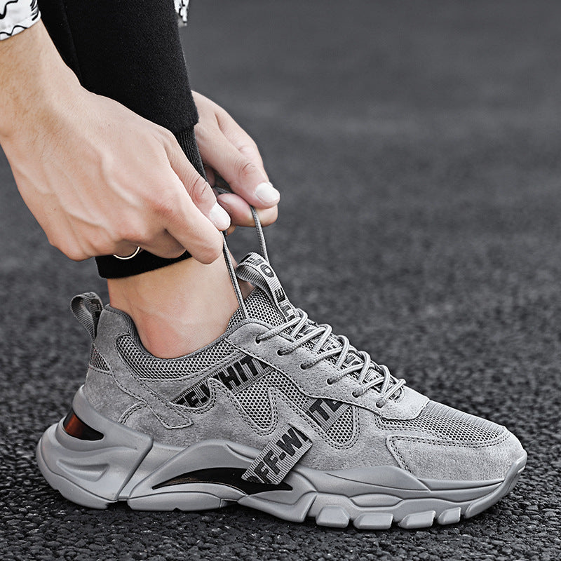 Men's sports and leisure mesh running shoes