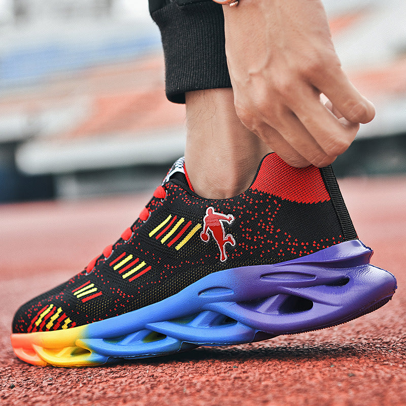 Children's sports breathable net shoes