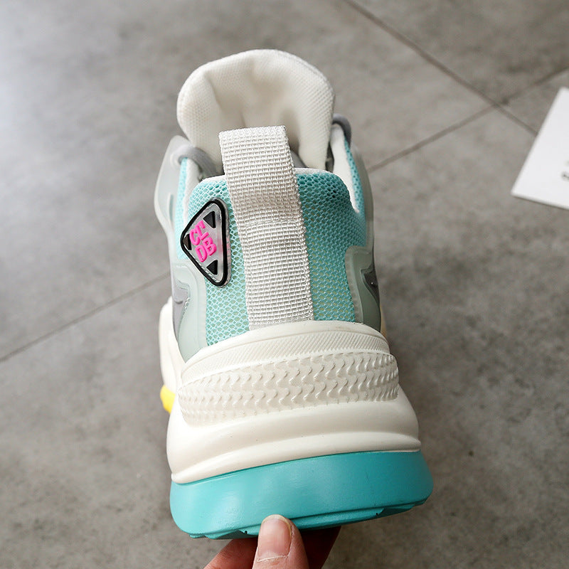 All-match thick bottom running shoes