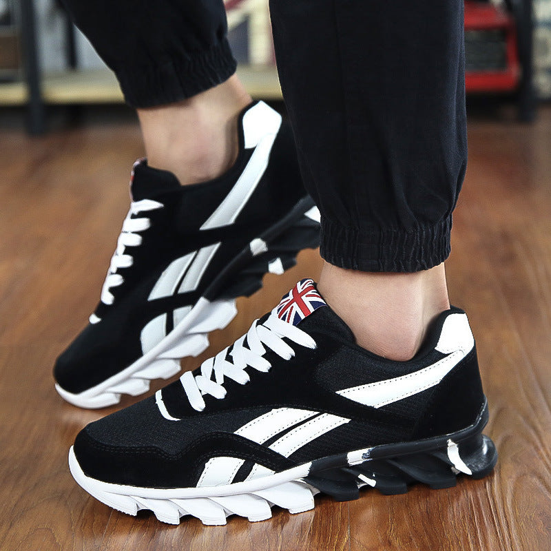 Fashion trend sports running shoes Korean style breathable net shoes
