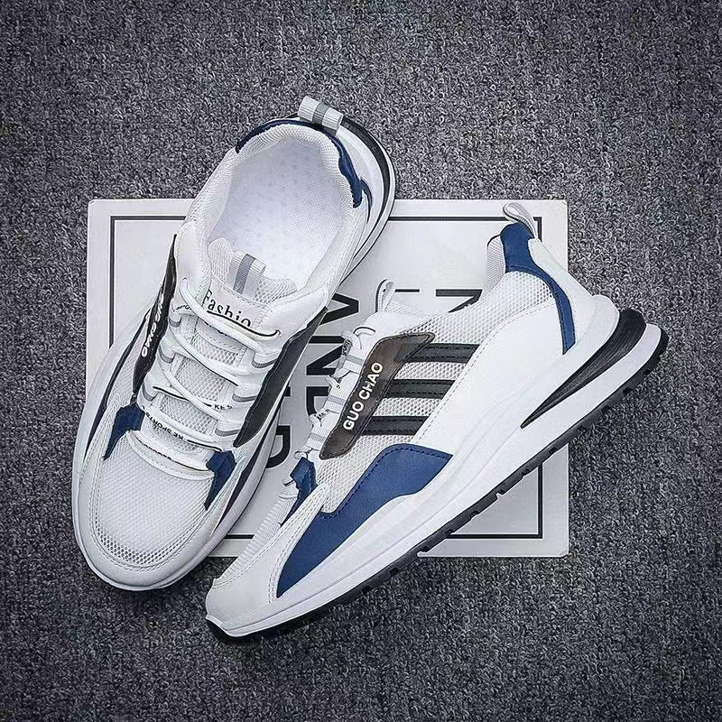Mesh Breathable Lace Up Running Sneaker Men