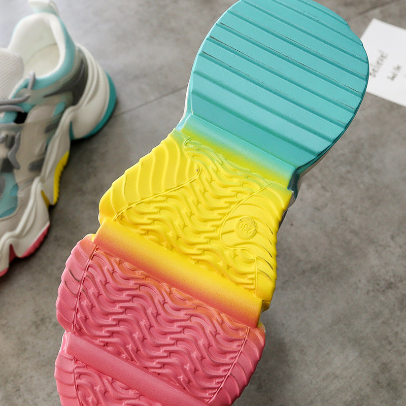 All-match thick bottom running shoes