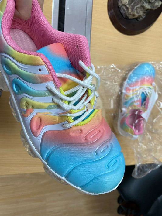 Soft Sole Transparent Sneakers Women's Baseball Single Shoes Running Shoes