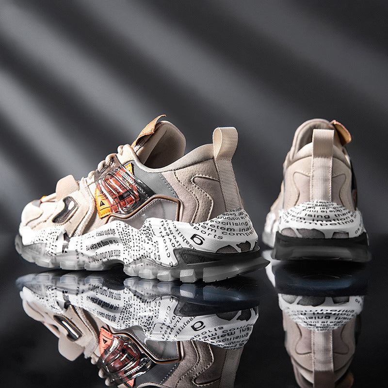 Mesh Breathable Running Shoes Personality Trend Daddy Shoes