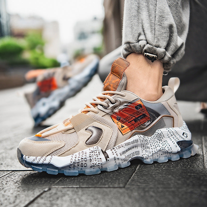Mesh Breathable Running Shoes Personality Trend Daddy Shoes