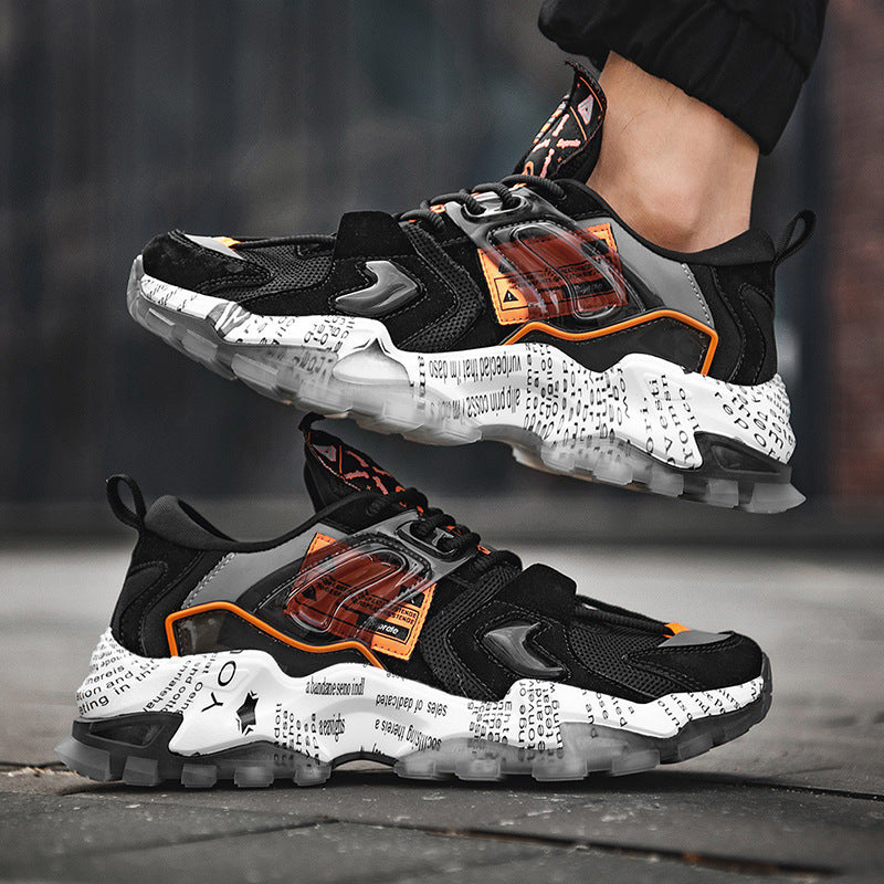 Mesh Breathable Running Shoes Personality Trend Daddy Shoes
