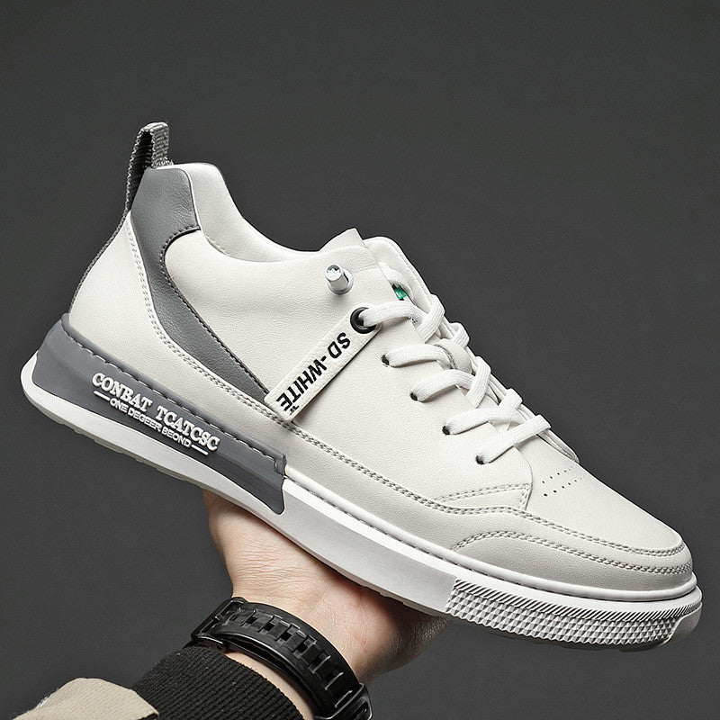 Casual Leather Shoes Men's Leather Men's Korean All-match Sneakers