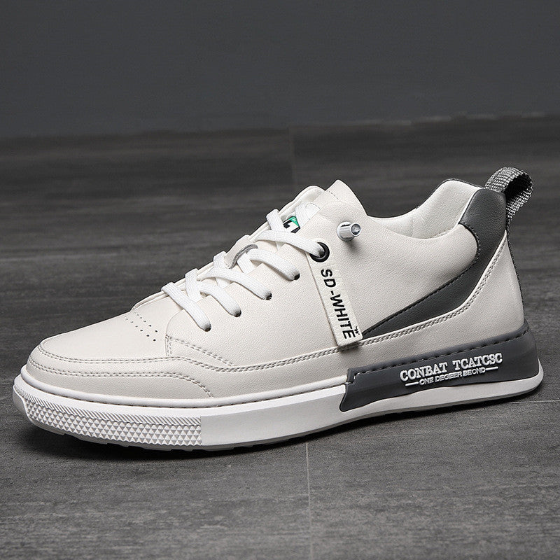 Casual Leather Shoes Men's Leather Men's Korean All-match Sneakers