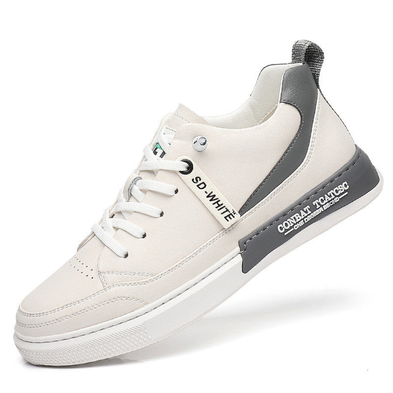 Casual Leather Shoes Men's Leather Men's Korean All-match Sneakers