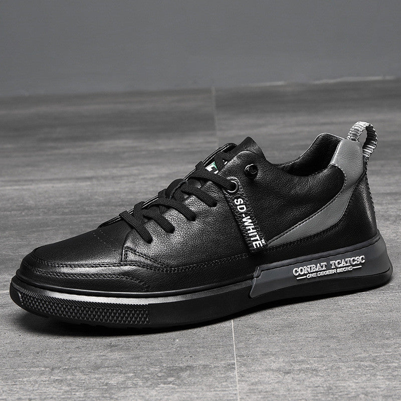 Casual Leather Shoes Men's Leather Men's Korean All-match Sneakers