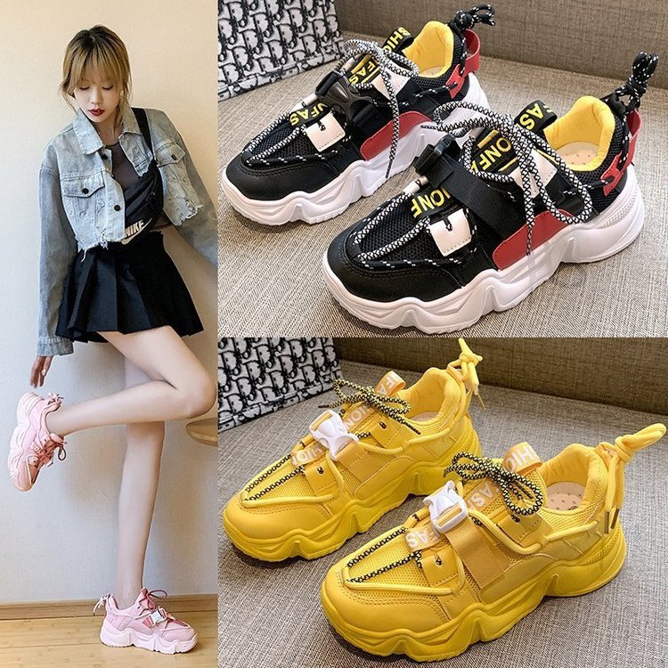 Increased Thick-soled Breathable Student Running Shoes Sneakers