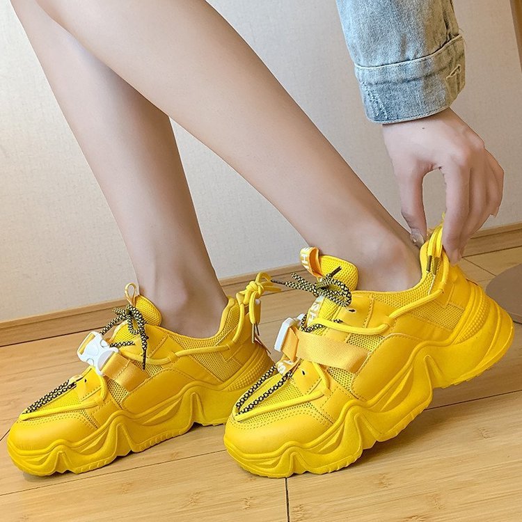 Increased Thick-soled Breathable Student Running Shoes Sneakers