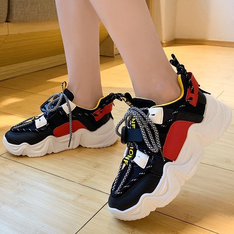 Increased Thick-soled Breathable Student Running Shoes Sneakers