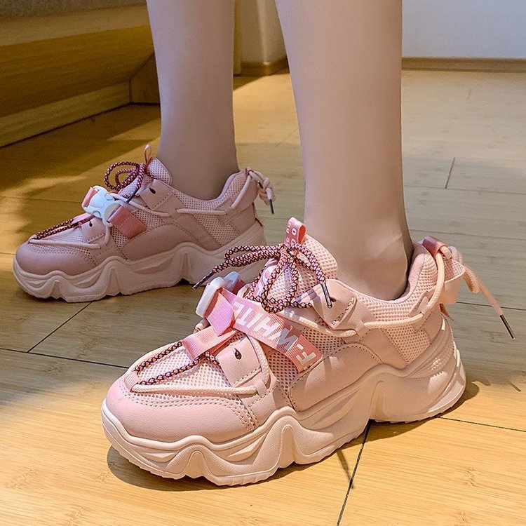 Increased Thick-soled Breathable Student Running Shoes Sneakers