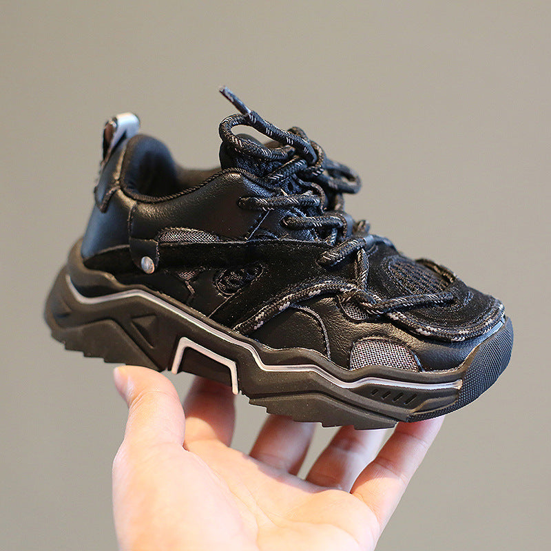 Children's Reflective Laces Sneakers Mesh Shoes Mesh Running Shoes