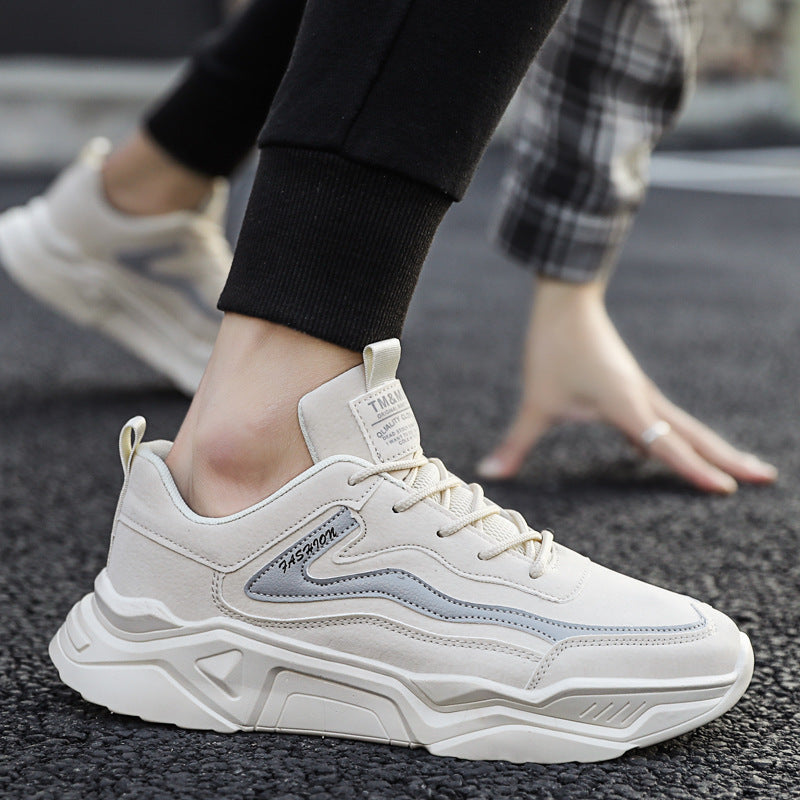 New Shoes Men's Sports And Leisure Thick Soled Height Increasing Shoes