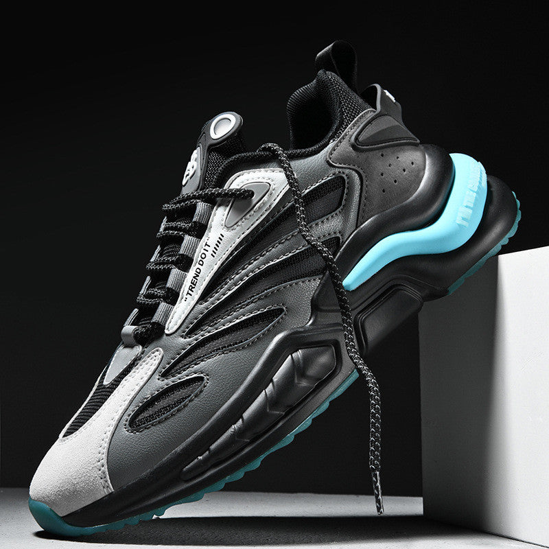 High-top Sneakers Casual Daddy Shoes Men's Invisible Height Increase Shoes