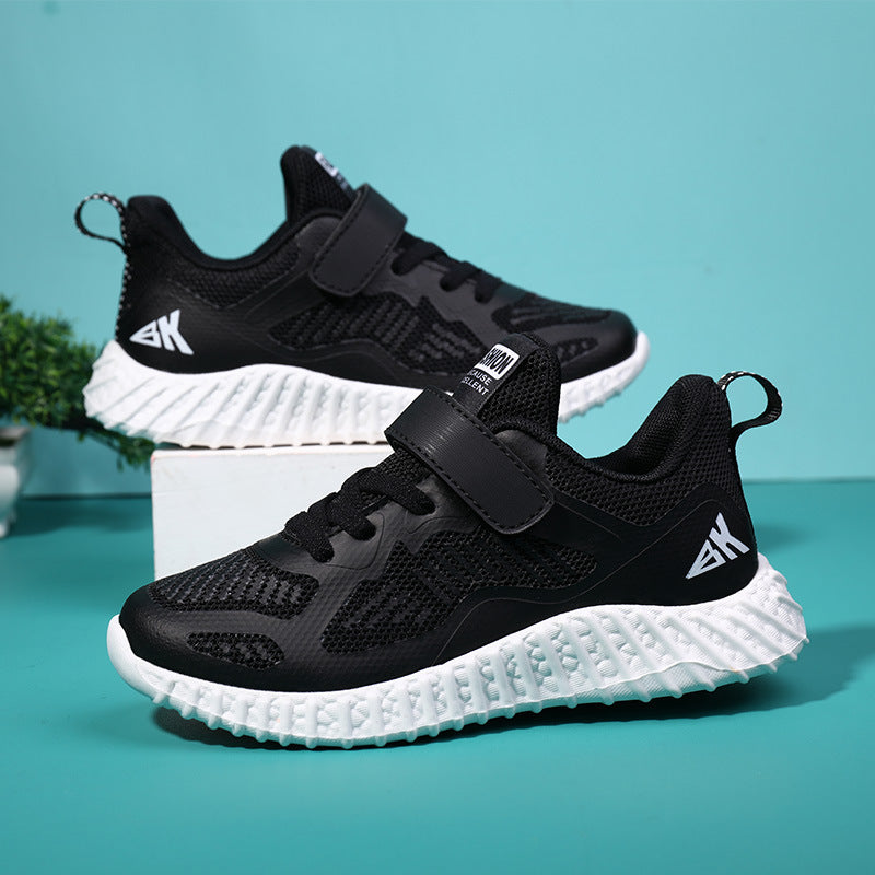 Children's Sports Shoes Boys Breathable Middle-Aged Children's Fashion Flying Knitting Shoes Girls Casual Children's Shoes