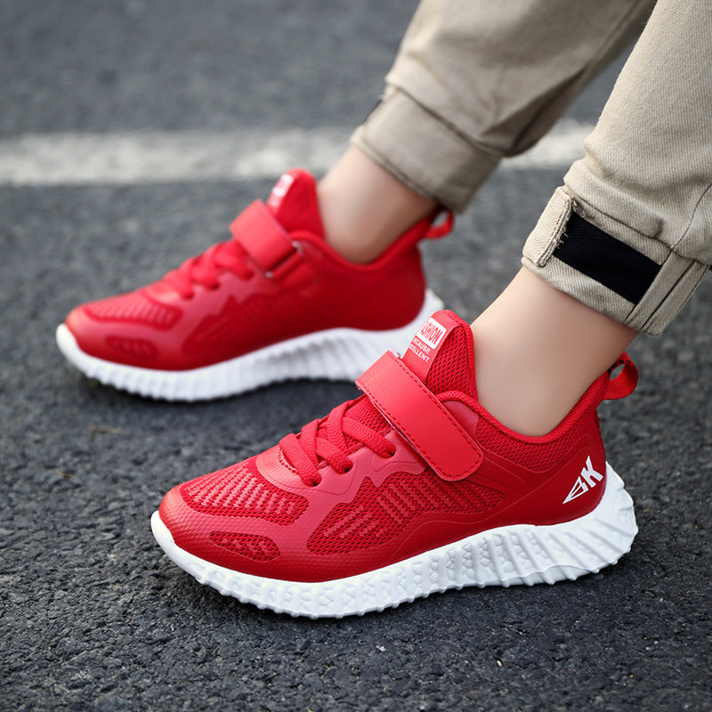Children's Sports Shoes Boys Breathable Middle-Aged Children's Fashion Flying Knitting Shoes Girls Casual Children's Shoes