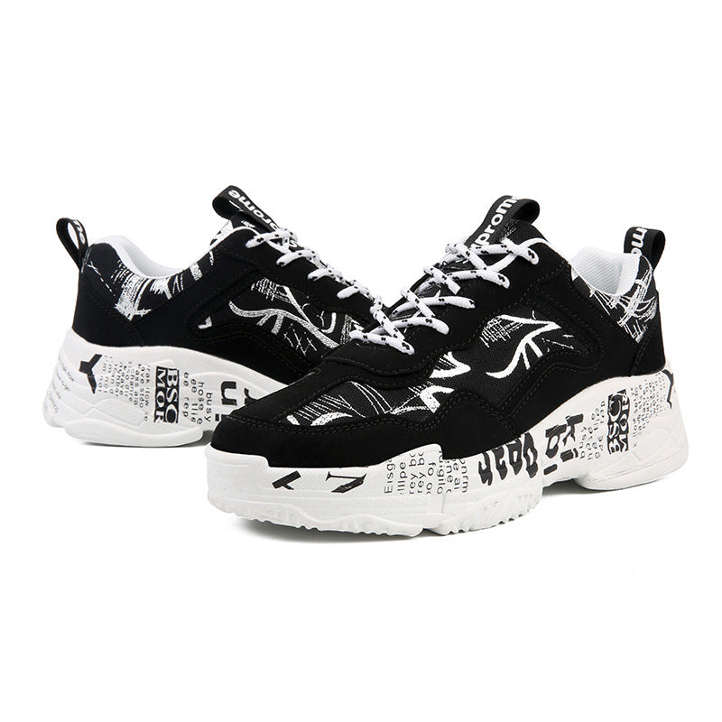 Cross-Border Sports Shoes Men'S Casual Platform Daddy Shoes