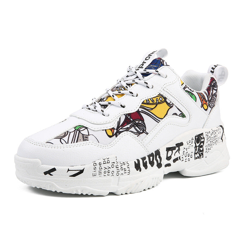Cross-Border Sports Shoes Men'S Casual Platform Daddy Shoes