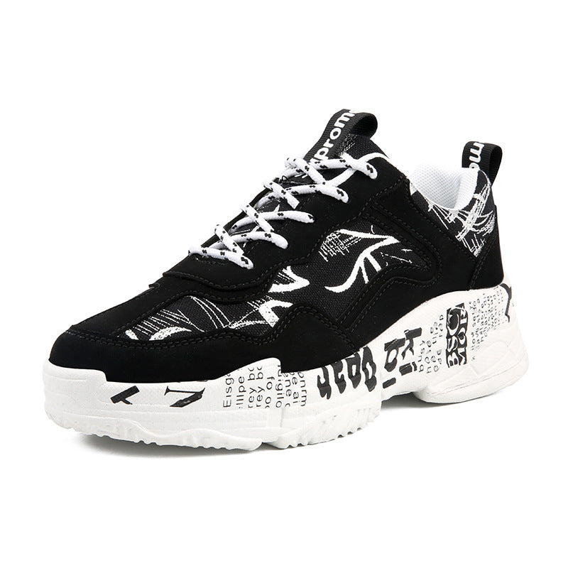Cross-Border Sports Shoes Men'S Casual Platform Daddy Shoes