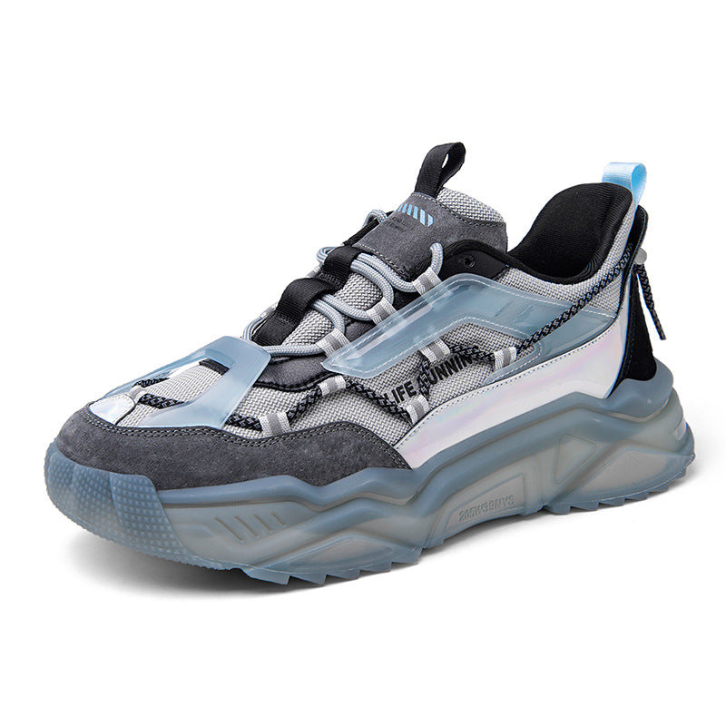 Bright Face Muffin Shoes Thick Soled Father Shoes College Wind Net Red Ins Sports Shoes Women'S Wholesale
