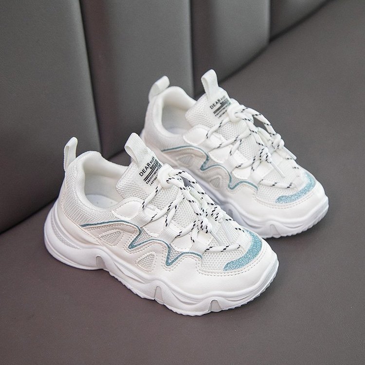 Autumn New Korean Casual Running Shoes, College Children's Student Shoes, Net Red And White Shoes