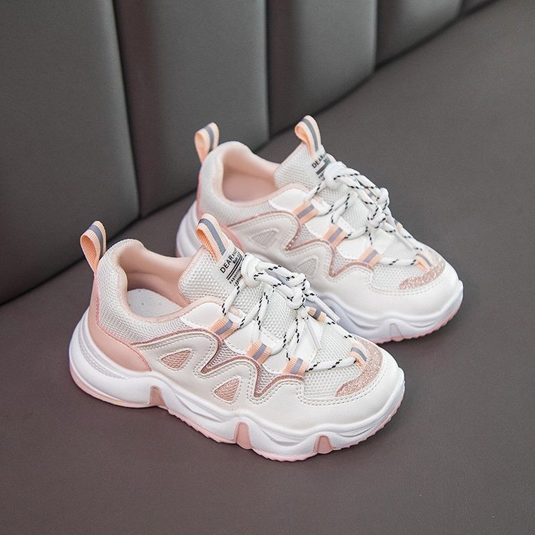 Autumn New Korean Casual Running Shoes, College Children's Student Shoes, Net Red And White Shoes