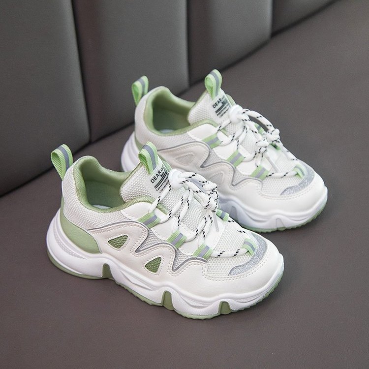 Autumn New Korean Casual Running Shoes, College Children's Student Shoes, Net Red And White Shoes