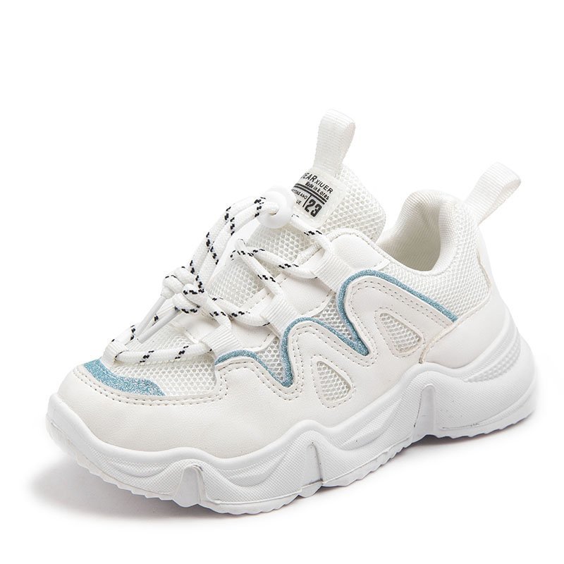 Autumn New Korean Casual Running Shoes, College Children's Student Shoes, Net Red And White Shoes
