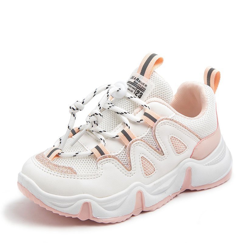 Autumn New Korean Casual Running Shoes, College Children's Student Shoes, Net Red And White Shoes