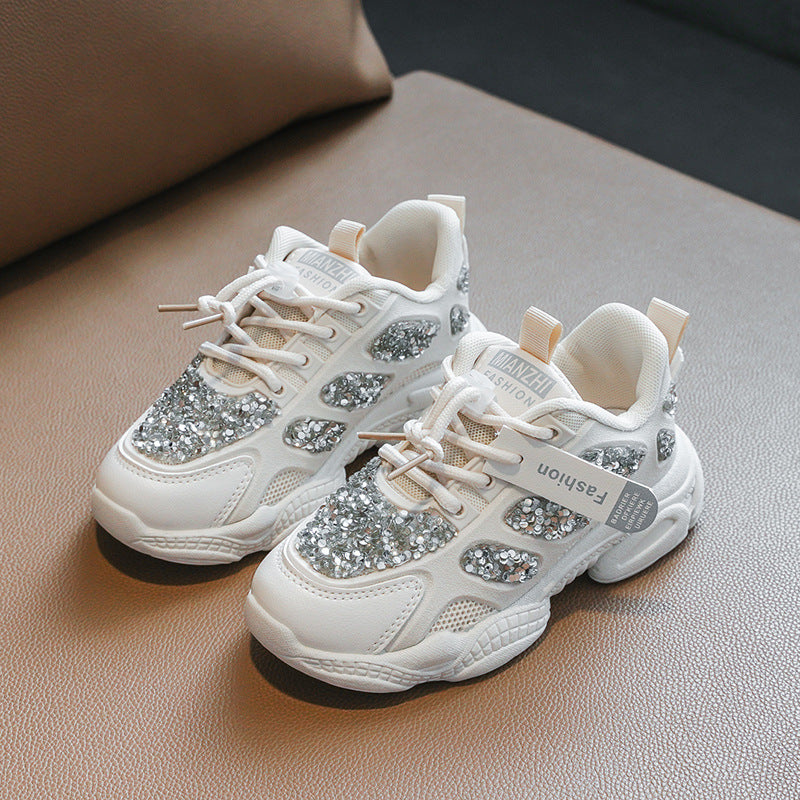 Spring New Running Shoes Girls Old Shoes Boys Sports Shoes Lightweight Student Shoes