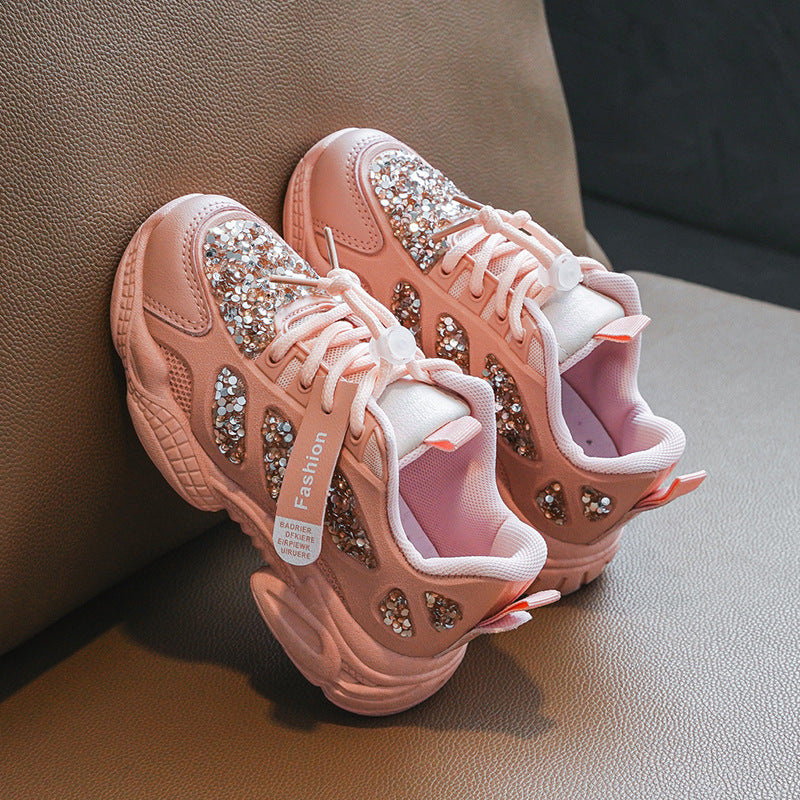 Spring New Running Shoes Girls Old Shoes Boys Sports Shoes Lightweight Student Shoes