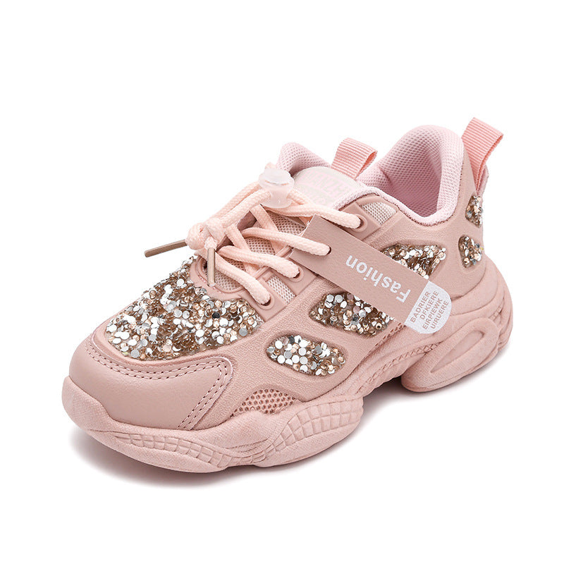 Spring New Running Shoes Girls Old Shoes Boys Sports Shoes Lightweight Student Shoes