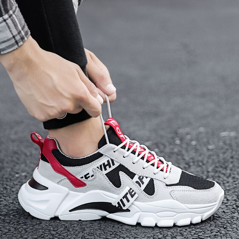 Men's sports and leisure mesh running shoes