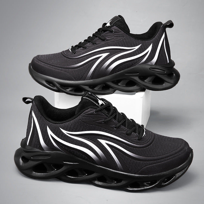 Men's Sports Mesh Shoes Red Coconut Running Shoes High-quality Athietic Sneakers