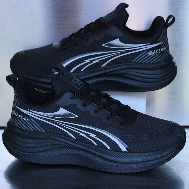 Waterproof Leather Upper Soft Sole Non-slip Lightweight Shock-absorbing Athletic Shoes