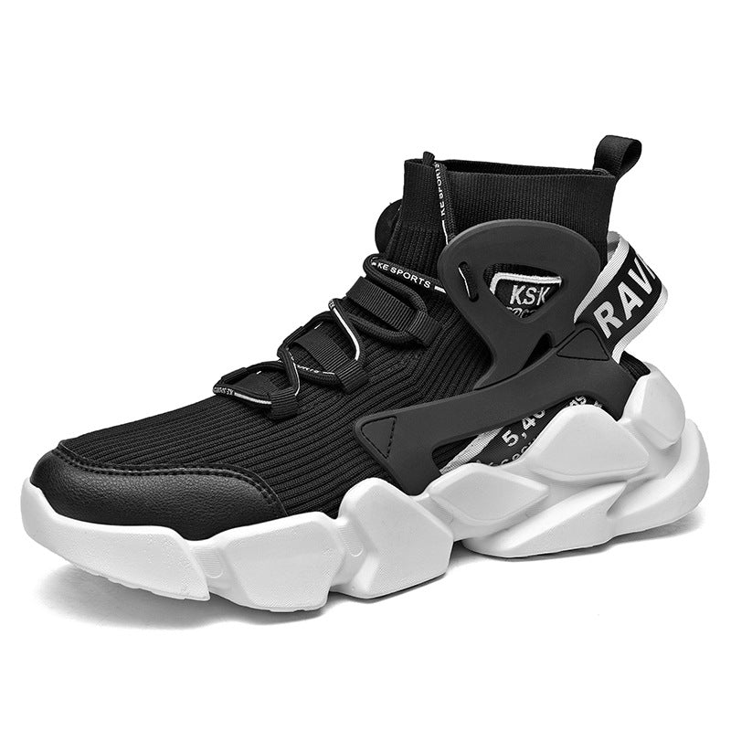 Breathable Trendy Socks Shoes Casual Sports High-Top Old Shoes Platform Shoes