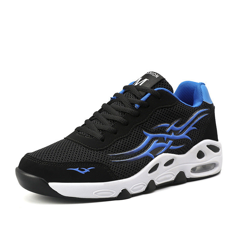 Summer New Large Size Mesh Breathable Youth Air Cushion Casual Sneakers Men's Korean Style Trendy Running Men's Shoes