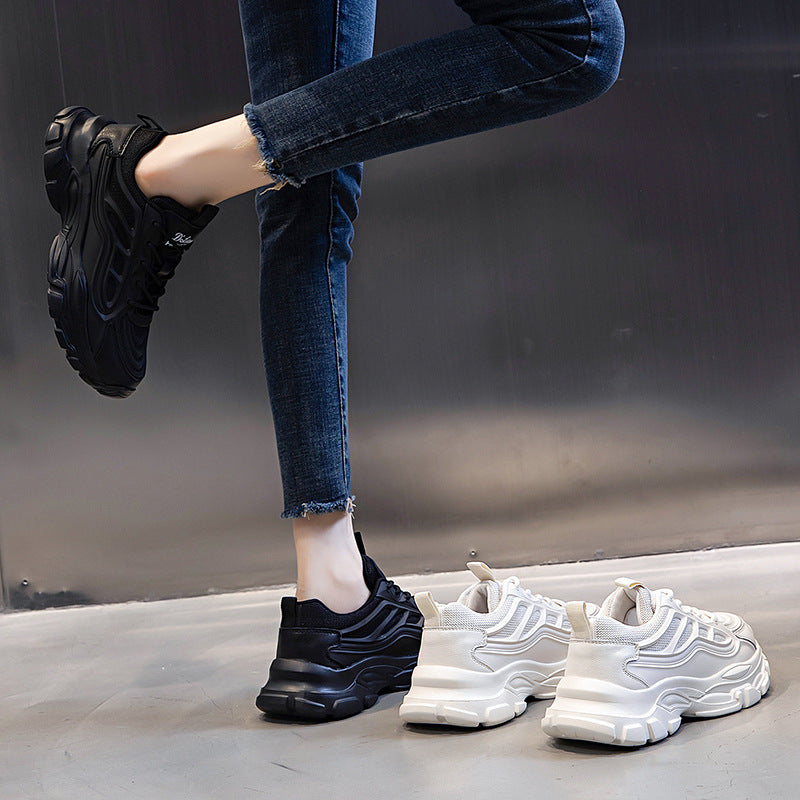 Casual Running Shoes With Increased Thick Sole