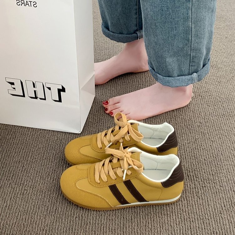 Satin Surface German Training Shoes Women's Breathable Casual Sports