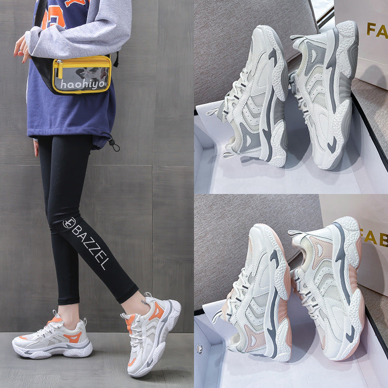 Breathable Single Mesh Platform Casual Women's Sports Shoes